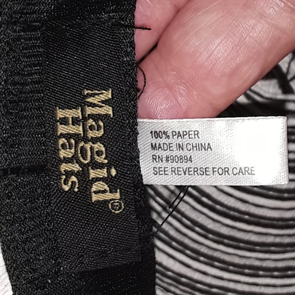 Sunhat - Magid Hats Paper Black & White Sunhat - EUC - Picture 5 of 5